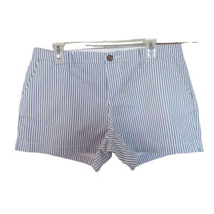 Old Navy Womens Everyday 5" Chino Short Sz 12 Gray Stripe Pockets 33x5 New